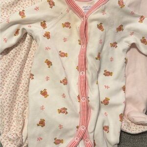 Ralph Lauren Onesies with Pink Trim